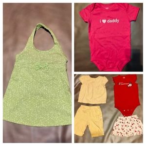 Carter's, child of mine faded Glory total of 6 pieces